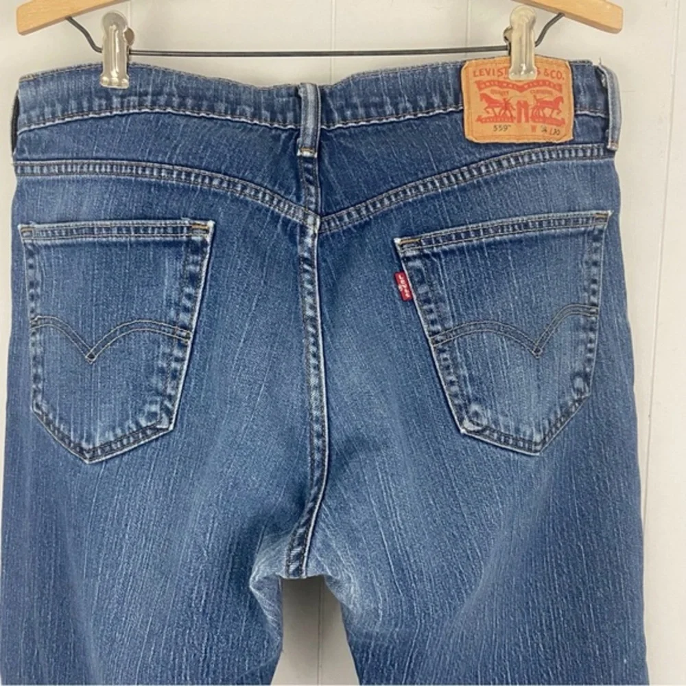Vintage Levi’s 559™️ Strauss Denim Jeans Men’s Stretch Relaxed Straight 34/30 - Picture 7 of 13